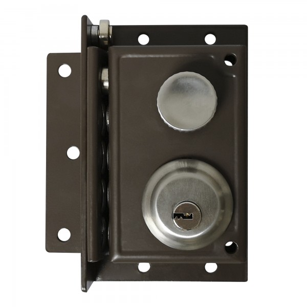 Cerradura t/jis marron 50mm.izq.seg.