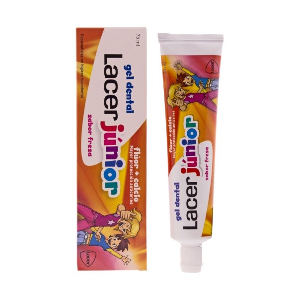 Lacer Junior Gel Dental Sabor Fresa 75 ml