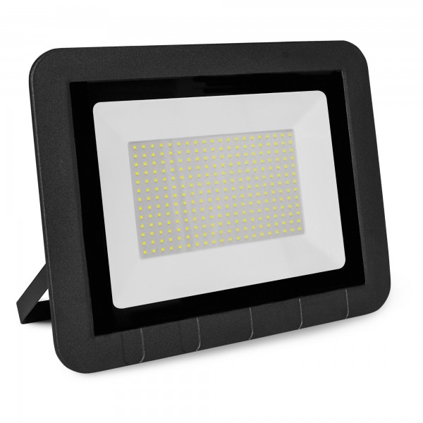 Proyector led plano negro  200w.fria