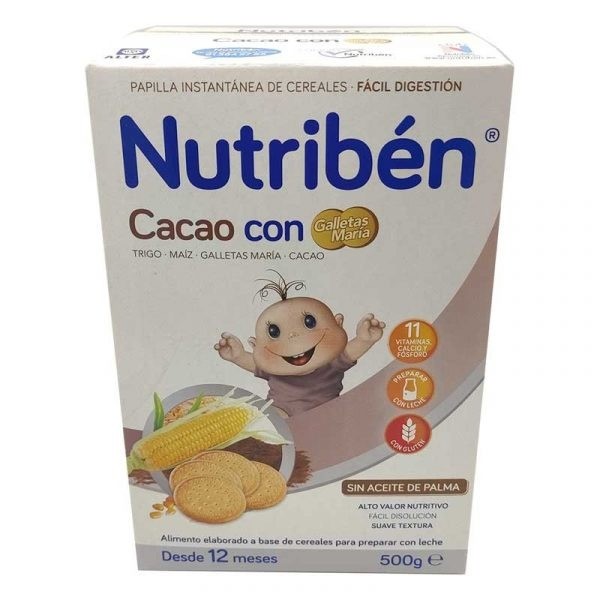 Nutriben Cacao con Galletas Maria 500 g