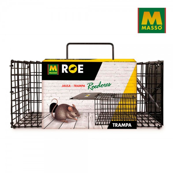 Jaula trampa para roedores, 30,5 x 12,7 x 12,7 cm