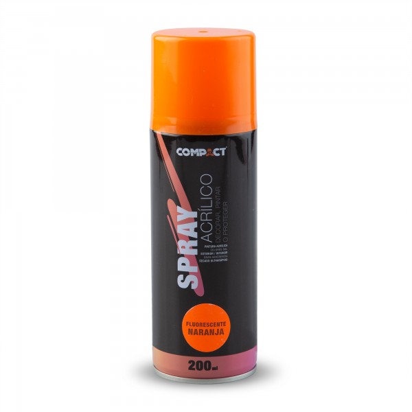 Pintura spray fluoresc.200ml.naranja