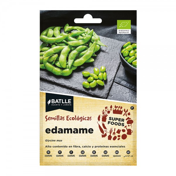 Sobre con semillas eco "super foods" de edamame (pack 5 unidades)