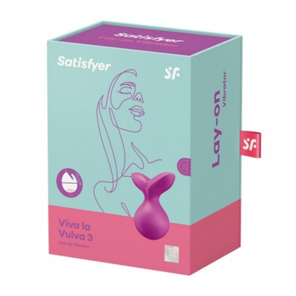 Satisfyer viva la vulva 3 lay-on vibrator violeta 1un