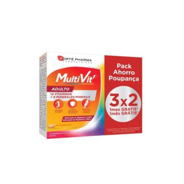 Forté Pharma Multivit Adulto 84 Comprimidos (12 