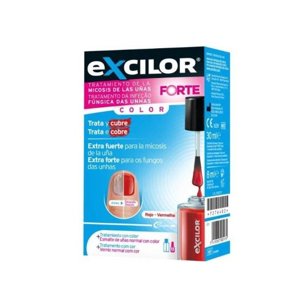 Excilor Forte Esmalte Cosmetico 30 ml Color Rojo