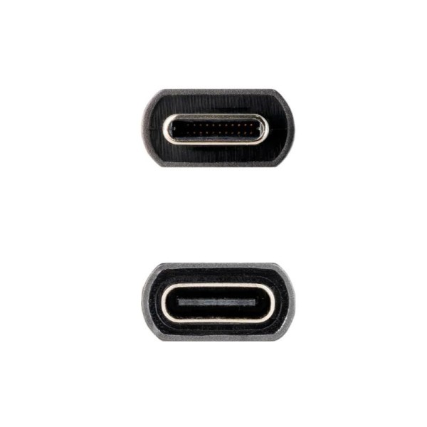 Nanocable cable usb 3.2 gen2 usb-c m/h 0,5 m negro