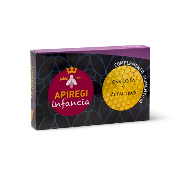 Apiregi infancia jalea real 500mg (20 viales x 10ml)