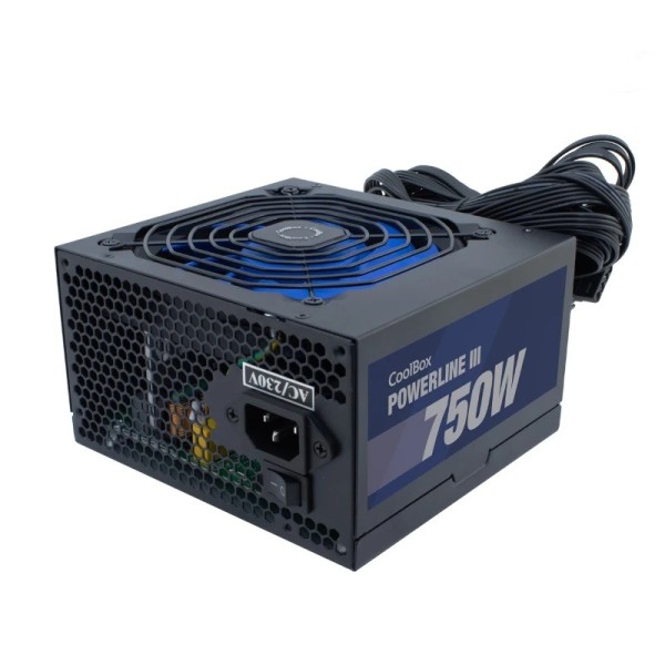 Coolbox fuente alim atx  powerline3 750w 85%efi