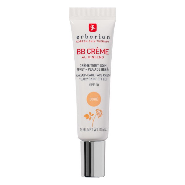 Erborian BB Cream al Ginseng Tono Doré (Dorado) SPF 20 Efecto Piel de Bebé 15 ml