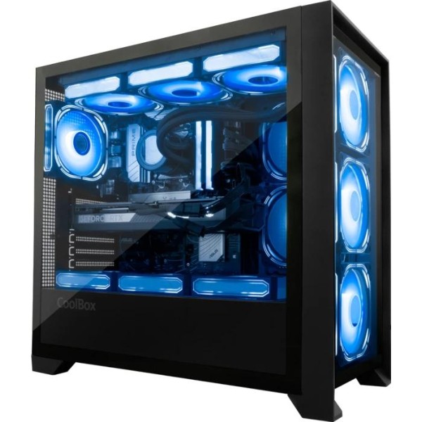 Coolbox caja gaming atx ge-2000 dualview  s/fte