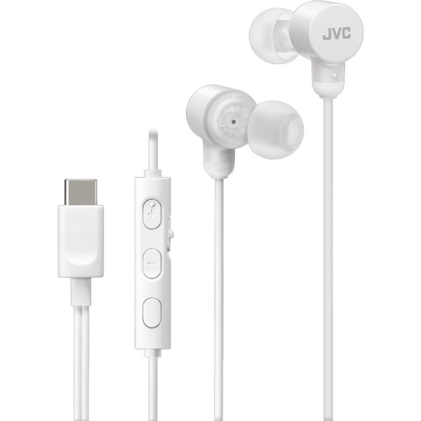 Jvc ha-fr29uc white / auriculares con cable usb-c™ micrófono y mando a distancia