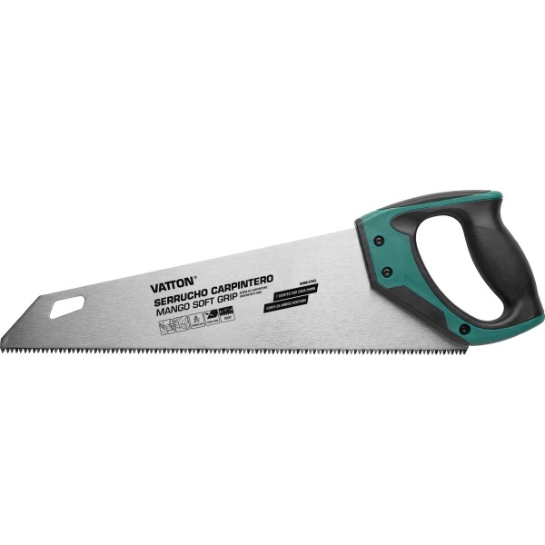 Serrucho carpintero m/soft grip 500mm.