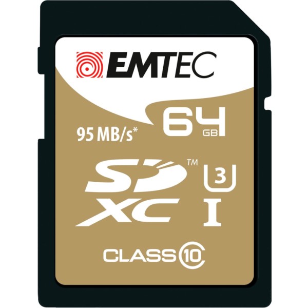 Emtec ecmsd64gxc10sp 64gb negro / tarjeta de memoria sd