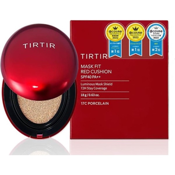 Tirtir red cushion mask fit red luminous mask shield nº17c porcelain 18gr