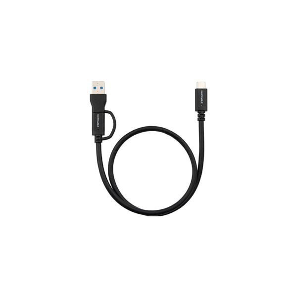 Nanocable cable usb-c+usb-a/usb-c 3.2 gen2 1 m